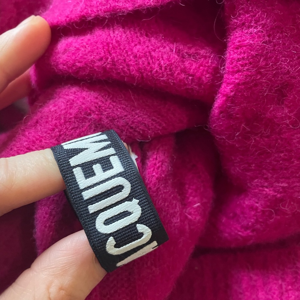 Jacquemus Fuchsia Cable-knit Alpaca-blend Turtleneck Sweater - Picture 4 of 8